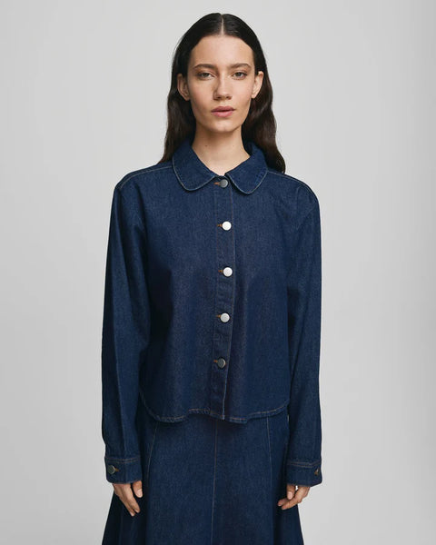 MSCH - ADNA ELENA SHIRT - DARK BLUE WASH
