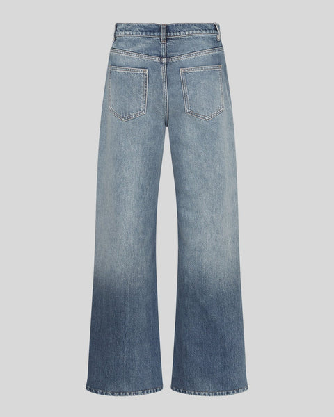 MSCH - BINE LUI RELAXED LONG JEANS - MID BLUE WASH