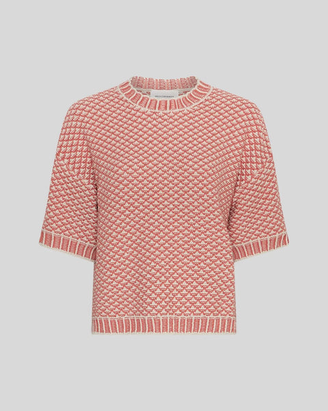 MSCH - CATINA PILLA 2/4 PULLOVER - OATMEAL/F ROSE