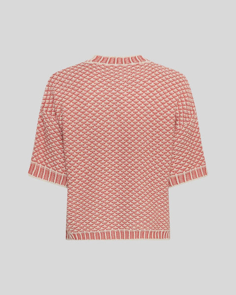 MSCH - CATINA PILLA 2/4 PULLOVER - OATMEAL/F ROSE