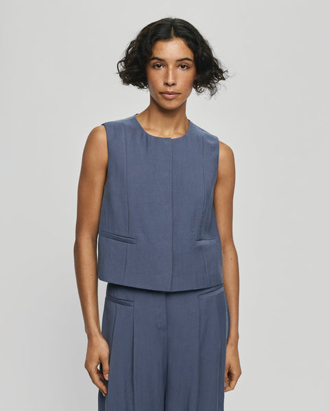 MSCH - FRODE WAISTCOAT  - VINTAGE INDIGO