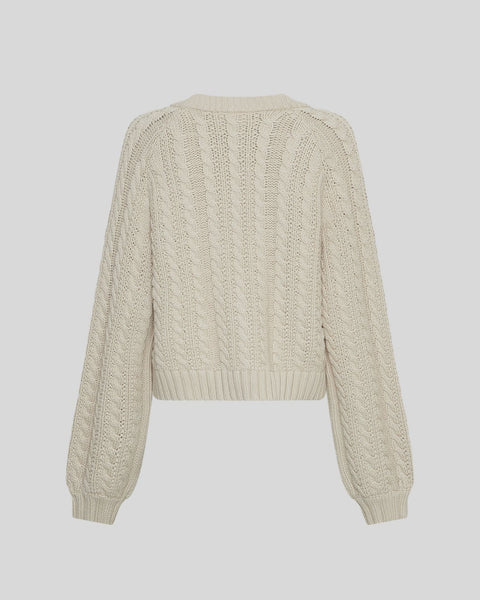 MSCH - KEISHA JILLENA CARDIGAN - OATMEAL MELANGE