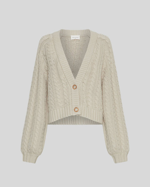 MSCH - KEISHA JILLENA CARDIGAN - OATMEAL MELANGE