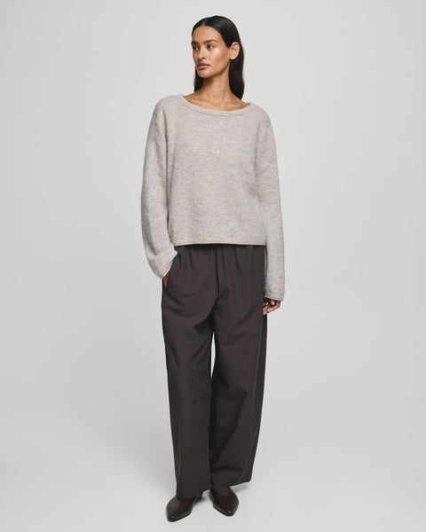 MSCH - KELLSEY ALEGRIA PULLOVER -  WARM LIGHT GREY MARLE