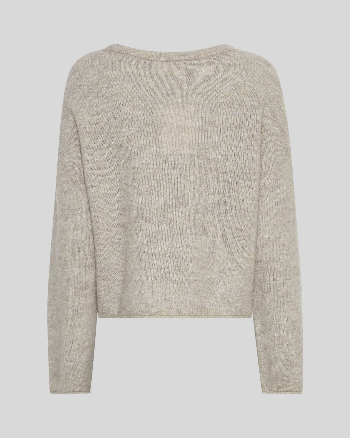 MSCH - KELLSEY ALEGRIA PULLOVER -  WARM LIGHT GREY MARLE