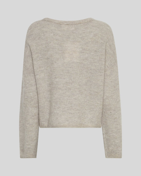 MSCH - KELLSEY ALEGRIA PULLOVER -  WARM LIGHT GREY MARLE