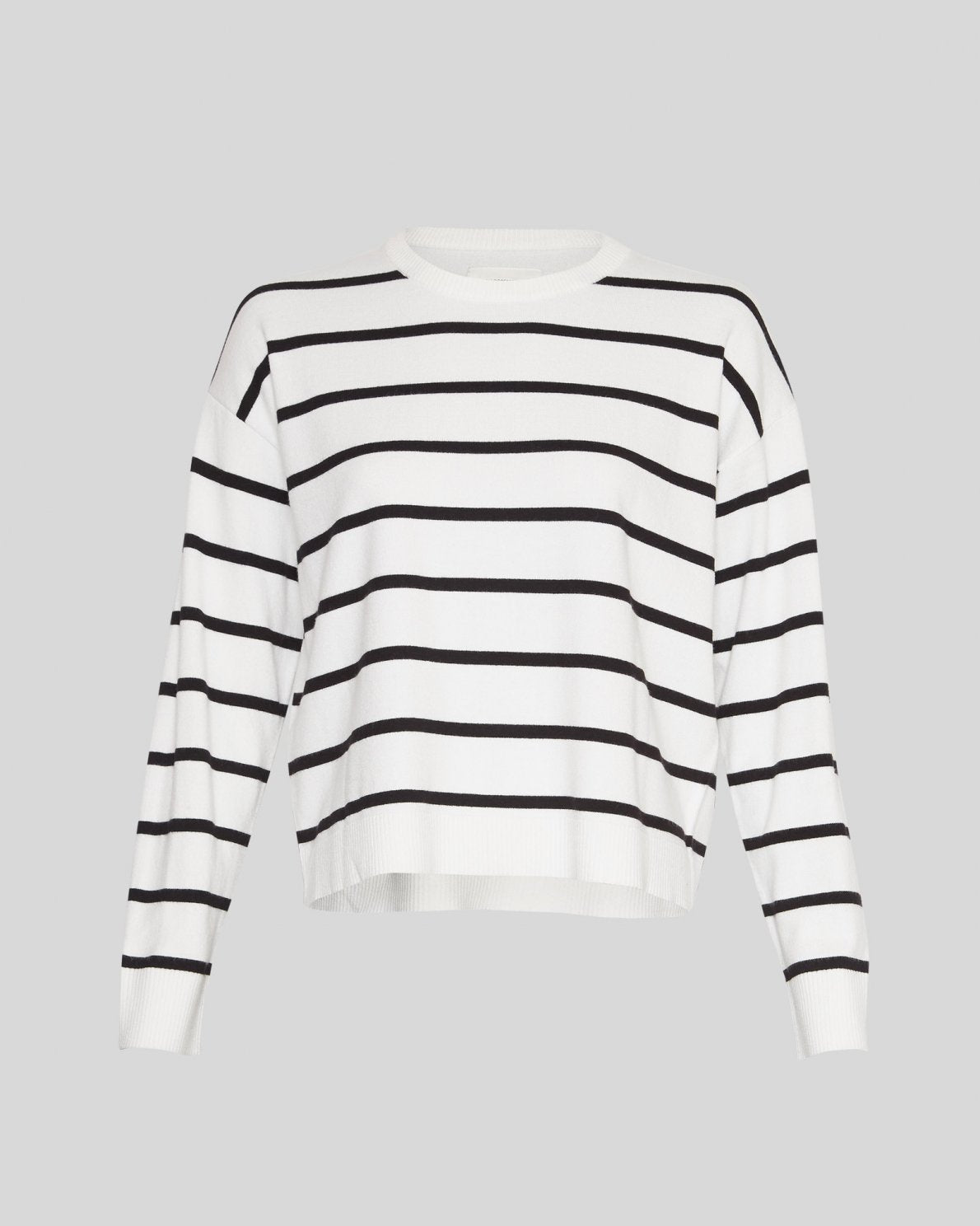 MSCH - MAURA RACHELLE V PULLOVER - ICE/BLACK STRIPE