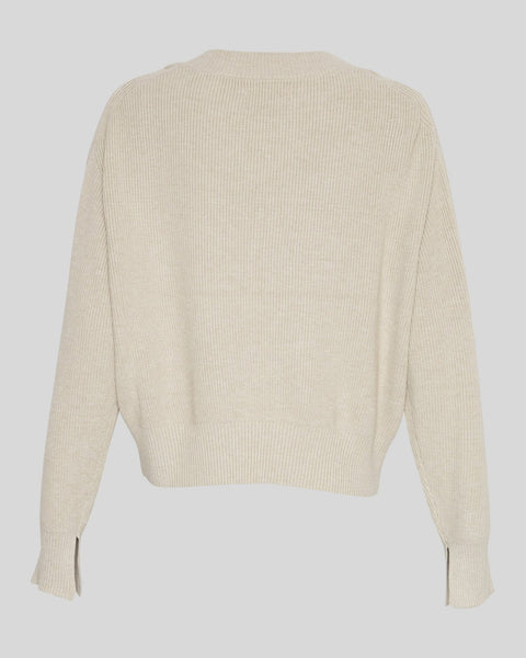 MSCH - MAURA RACHELLE V PULLOVER - OATMEAL MELANGE