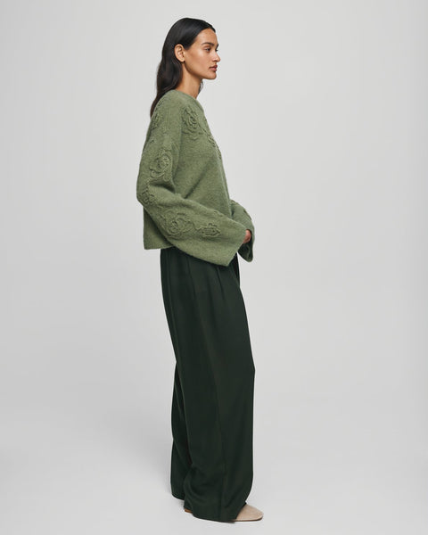 MSCH - MIABELLE HOPE PULLOVER  - OLIVINE/FLOWER