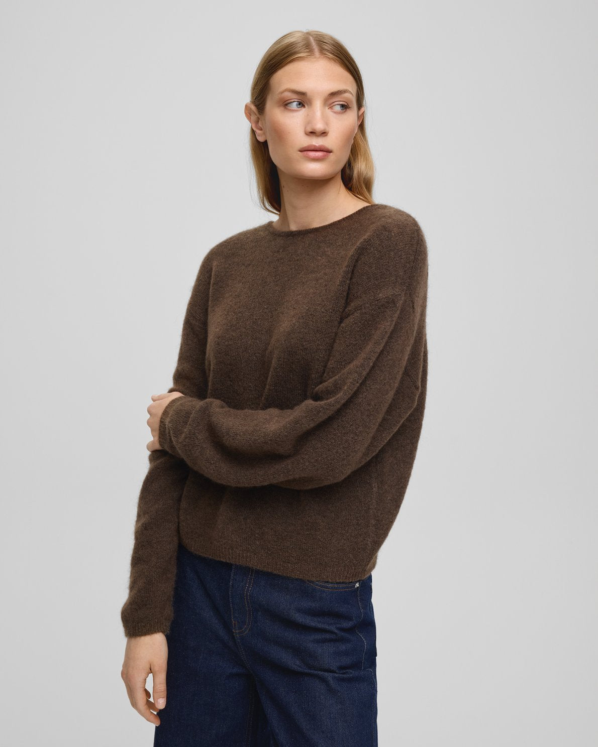 MSCH - MILANIA HOPE CARDIGAN - BROWN ( slate black )