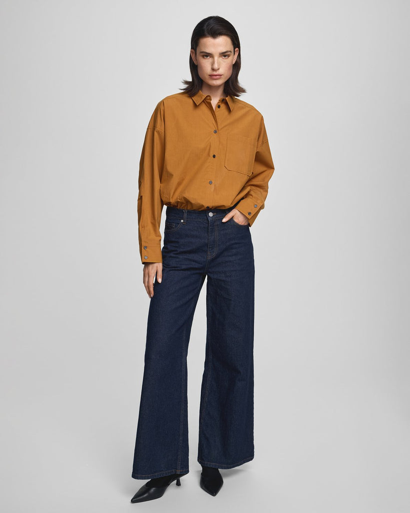 MSCH - SOLIA ADA WIDE JEANS - DARK BLUE WASH