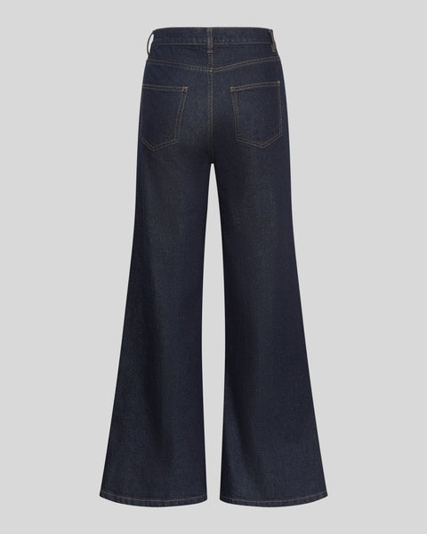 MSCH - SOLIA ADA WIDE JEANS - DARK BLUE WASH