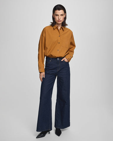 MSCH - SOLIA ADA WIDE JEANS - DARK BLUE WASH