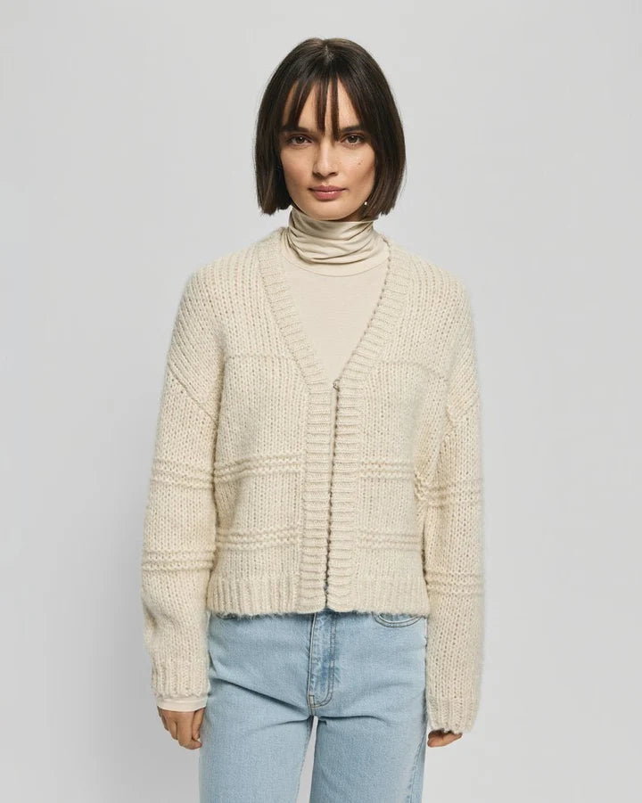 MSCH - LEILANI HEIDI CARDIGAN - OATMEAL MELANGE