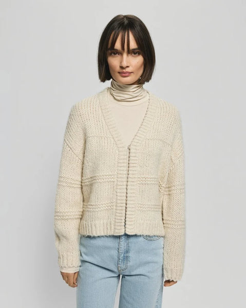 MSCH - LEILANI HEIDI CARDIGAN - OATMEAL MELANGE