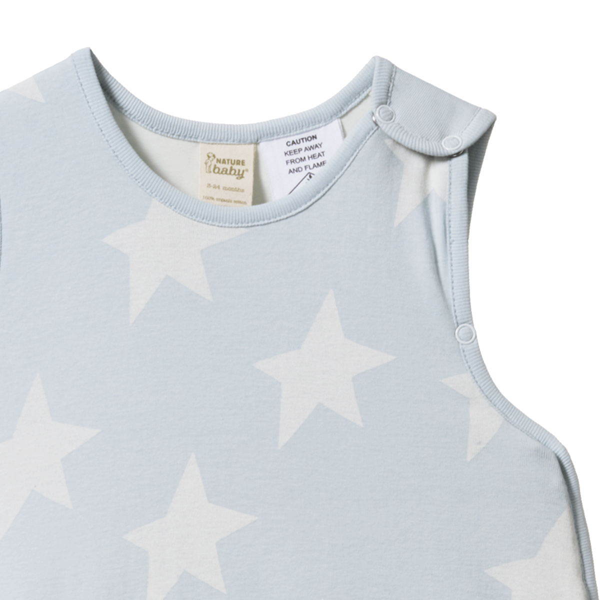 Nature Baby - Cotton Sleeping Bag  - Magic Blue PRINT (0-24M)