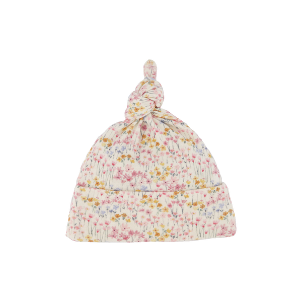 Nature Baby -   MER ESS KNOTTED BEANIE - Wildflower Mountain Print