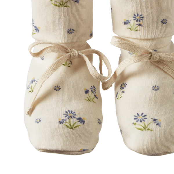 Nature Baby - Cotton Booties - DAISY DAZE