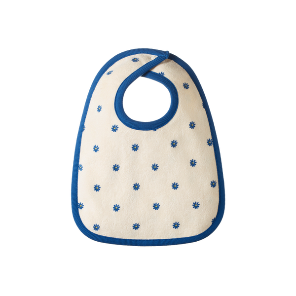 Nature Baby - Reversible Bib - DAISY DAZE BLUE PRINT