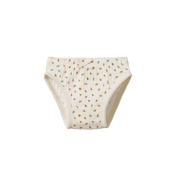 Nature Baby - Pointelle Knickers - Tulip Print