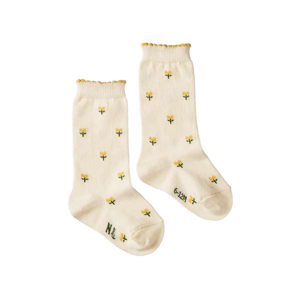 Nature Baby - Cotton Socks - Tulips