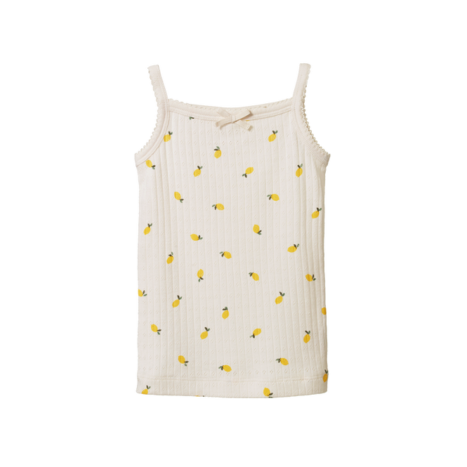 Nature Baby - Pointelle Camisole - LEMON PRINT