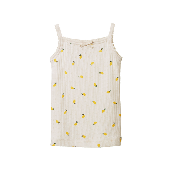 Nature Baby - Pointelle Camisole - LEMON PRINT