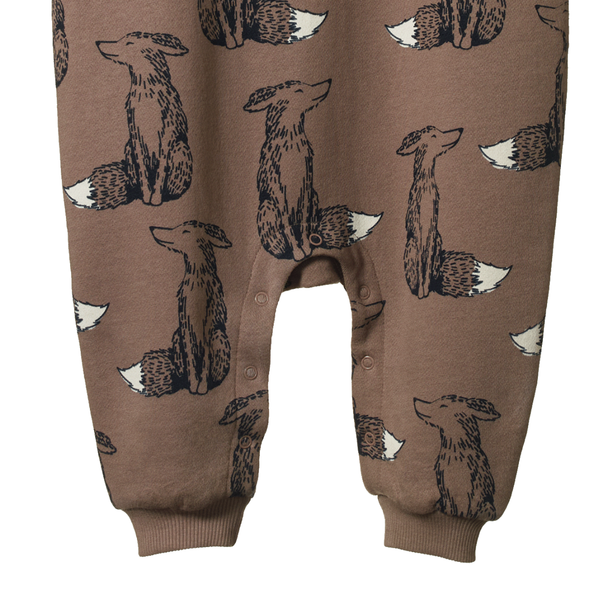 Nature Baby - Long Sleeve Juno Romper - FOXY CUB PRINT