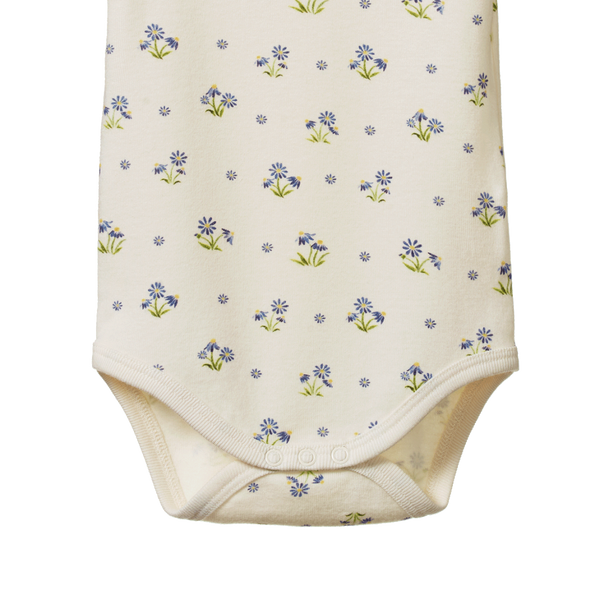 Nature Baby - Short Sleeve Bodysuit -DAISY DAZE PRINT