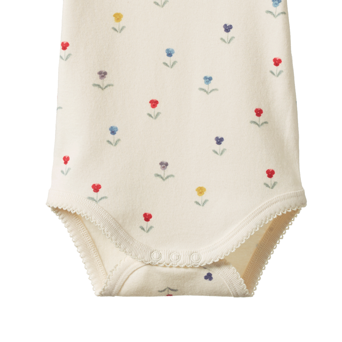 Nature Baby - Cotton Short Sleeve Bodysuit - DELPHINE PRINT