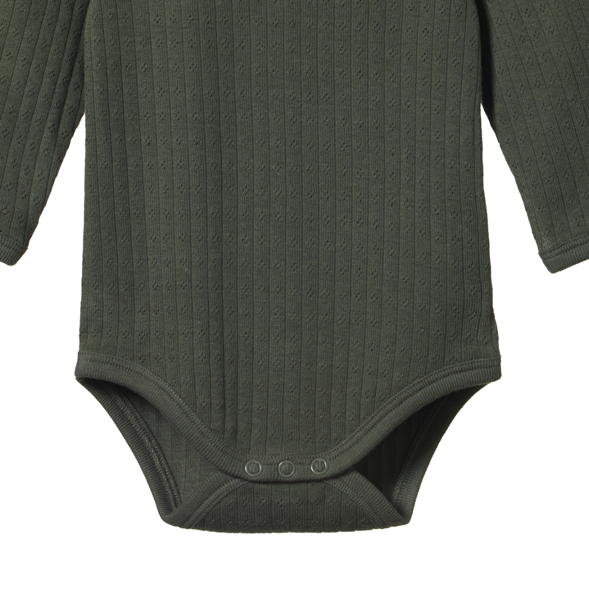 Nature Baby -  L/S BODYSUIT POINTELLE - THYME