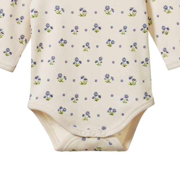 Nature Baby - Long Sleeve Bodysuit -DAISY DAZE PRINT