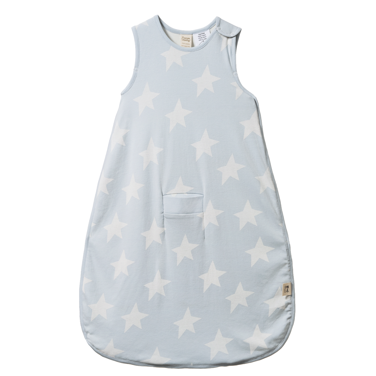 Nature Baby - Cotton Sleeping Bag  - Magic Blue PRINT (0-24M)