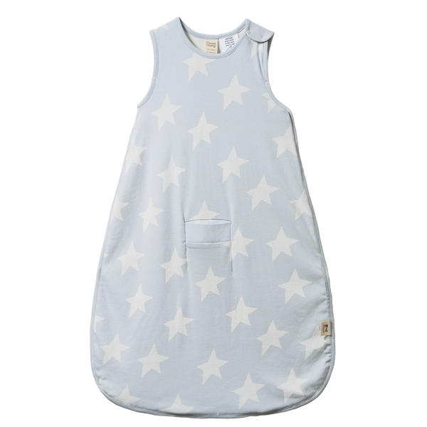 Nature Baby - Cotton Sleeping Bag  - Magic Blue PRINT (0-24M)