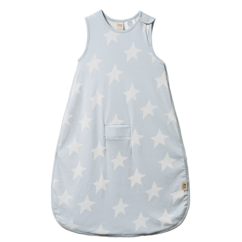Nature Baby - Cotton Sleeping Bag  - Magic Blue PRINT (0-24M)