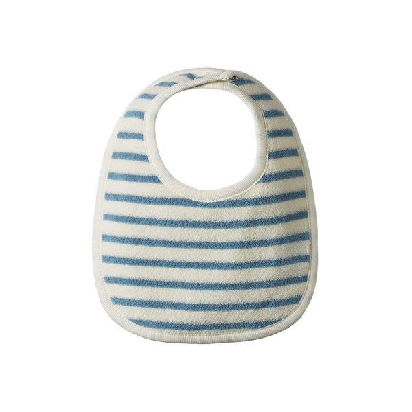 Nature Baby - DRIBBLE BIBS 3 PACK - POWDER BLUE, STRIPE, NATURAL