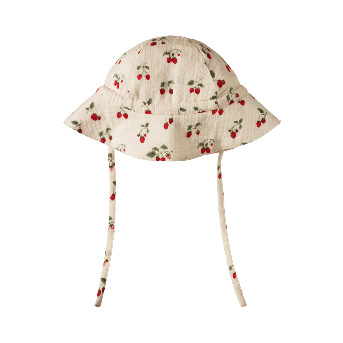 Nature Baby -  MUSLIN SUNHAT - STRAWBERRY BLUSH PRINT
