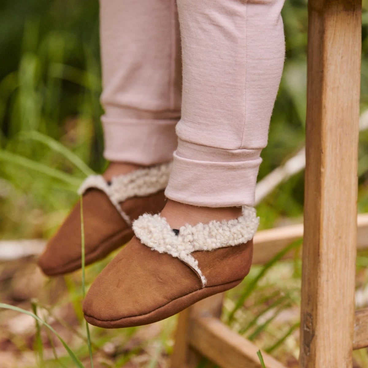 Nature Baby - LAMBSKIN BOOTIES - CINNAMON