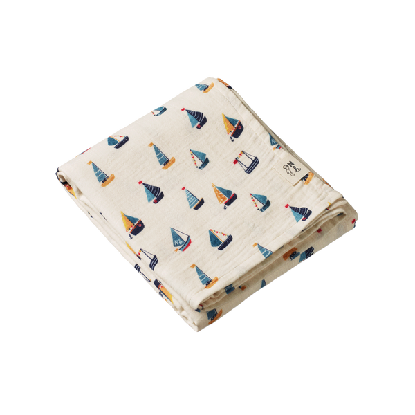 Nature Baby -Muslin Wrap - REGATTA PRINT