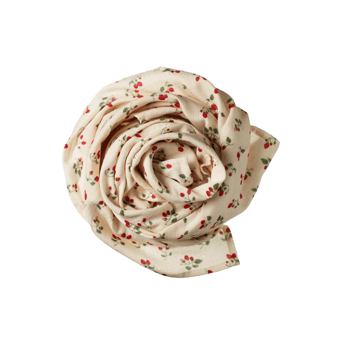 Nature Baby -Muslin Wrap - STRAWBERRY BLUSH PRINT
