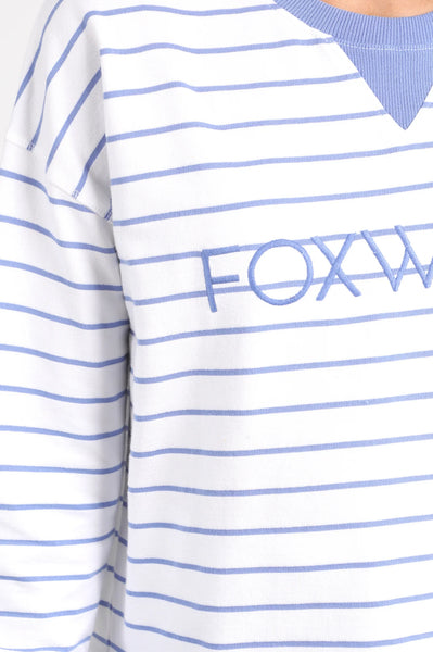 Foxwood - Simplified Crew -  BLUE STRIPE