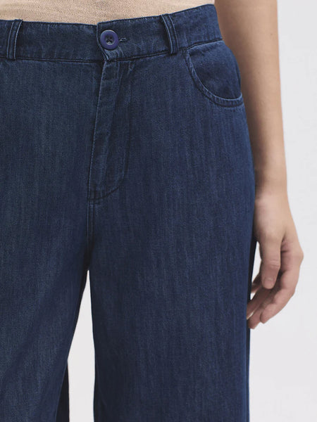 NICE THINGS PALOMA S. - DARK DENIM TROUSERS -  DENIM
