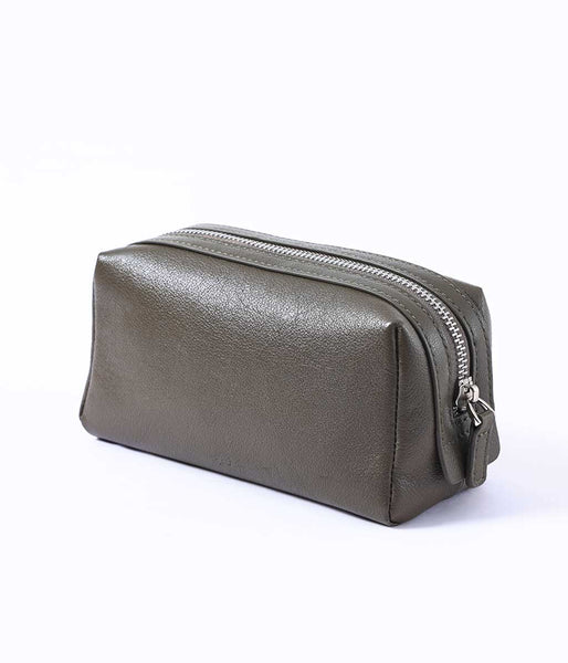 MM Linen NIKO POUCH - OLIVE