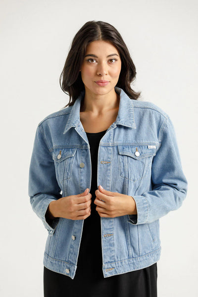 Homelee - OLLY Denim Jacket - STONEWASH DENIM