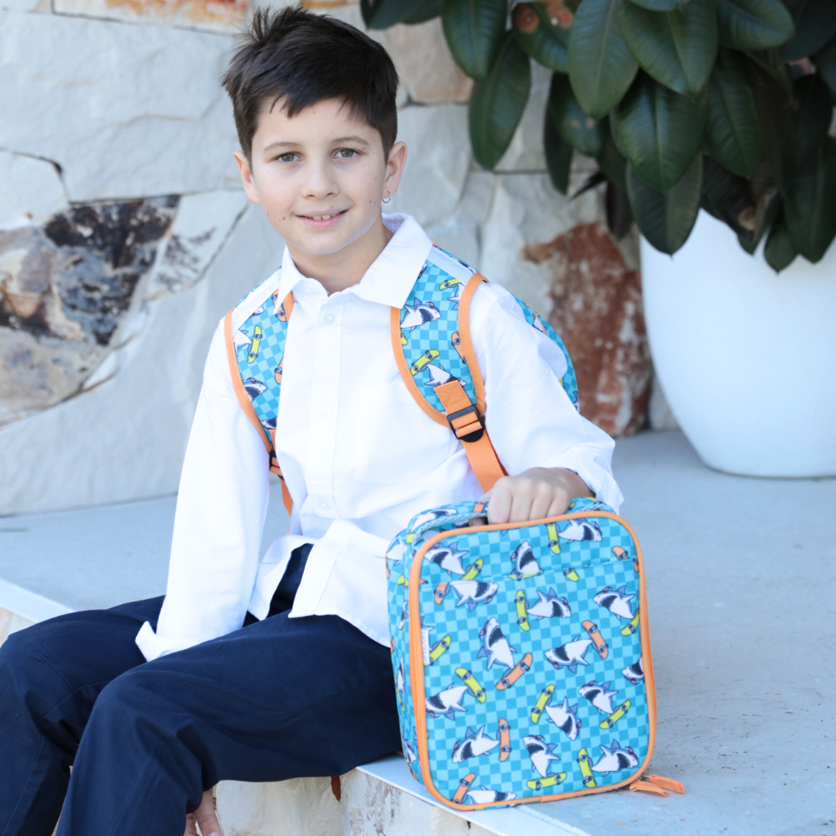 SPLOSH - OUT & ABOUT LUNCH BAG - SHARK