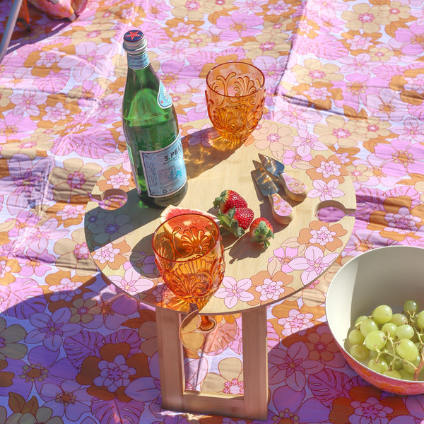 SPLOSH Picnic Retro Floral Foldable Picnic Table