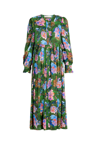 COOP - FLORAL FLAIR DRESS - GREEN