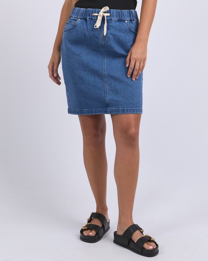 Foxwood - RIO SKIRT - MID BLUE