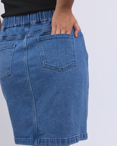 Foxwood - RIO SKIRT - MID BLUE