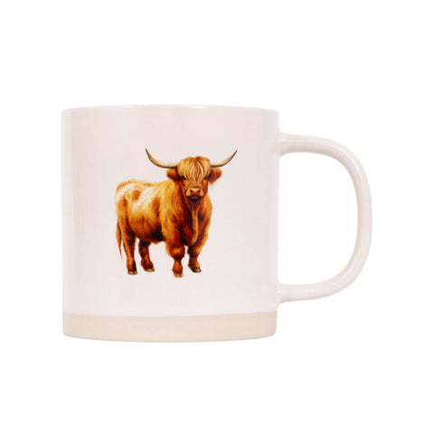 SPLOSH RUSTIC MEADOW HIGHLAND COW MUG